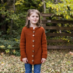 Baby, Toddler, Child, Youth Crochet Cardigan Sweater Pattern, The Willow Cardigan by Teal & Finch image 3