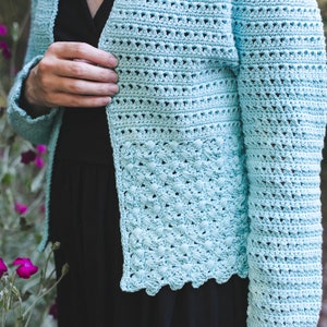 Emmeline Cardigan Crochet Pattern, Women's Sizes XS, S, M, L, XL, 2X image 6