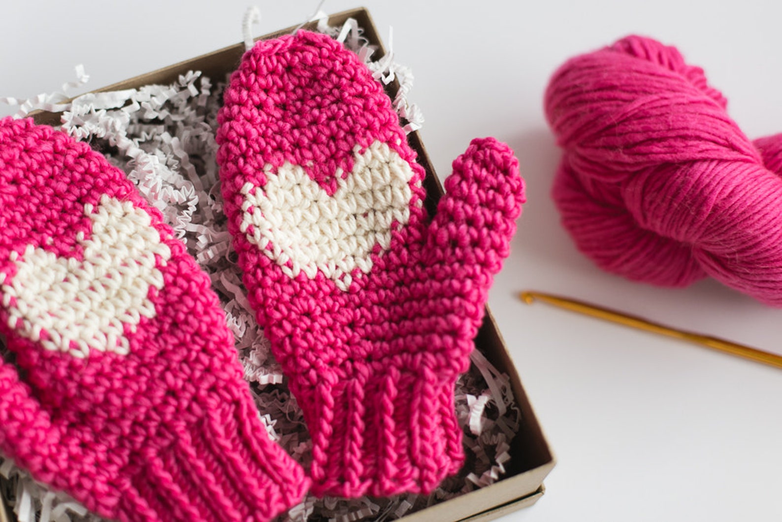 Heart Mittens Crochet PATTERN for Kids and Adults Etsy UK