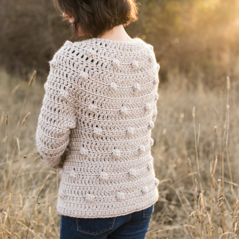 Women's Crochet Sweater Pattern, Super Bulky Yarn, The Hartley, Sizes XS, S/M, L/XL, 2X, 3X/4X image 3