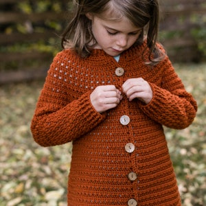 Baby, Toddler, Child, Youth Crochet Cardigan Sweater Pattern, The Willow Cardigan by Teal & Finch image 5
