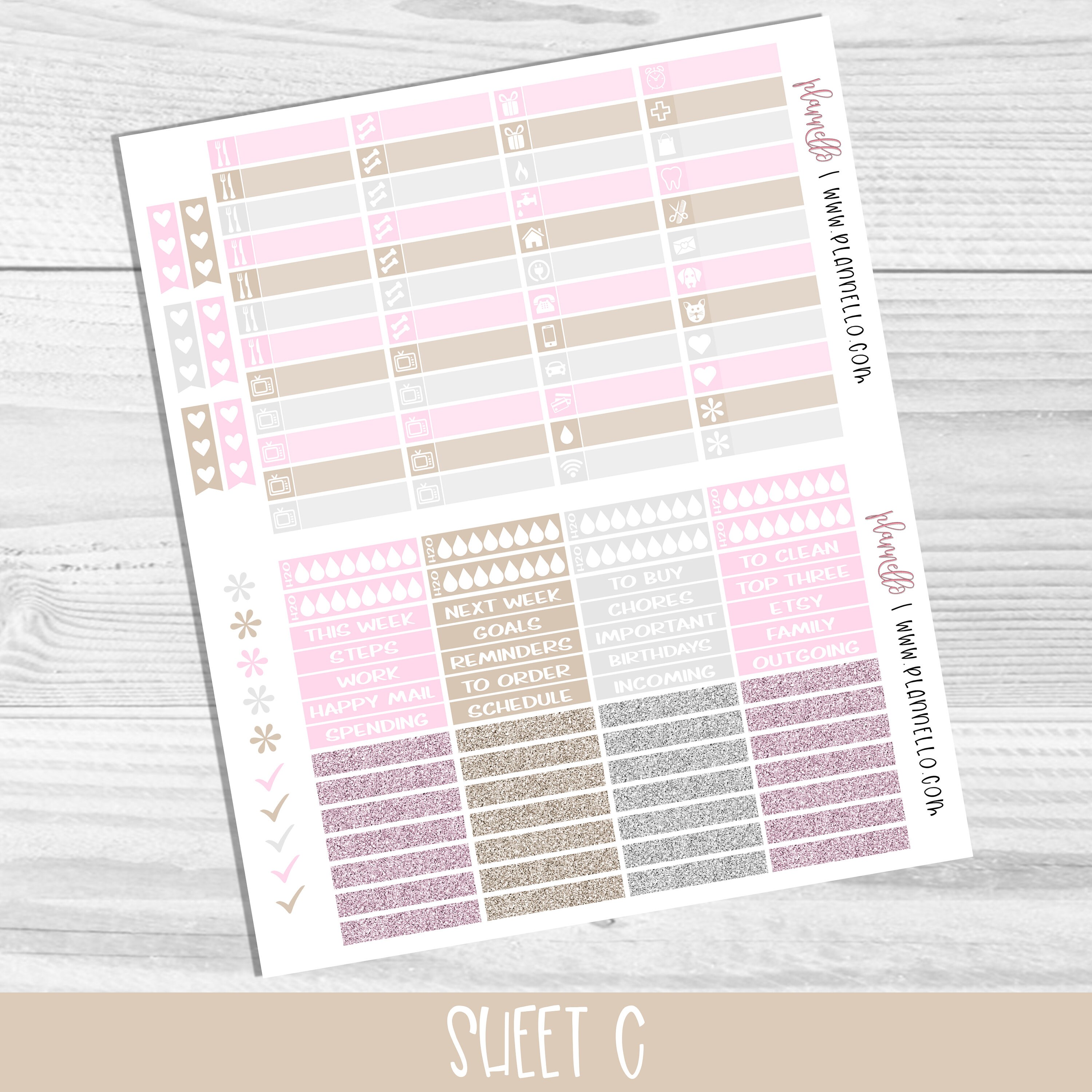 Winter Cabin Erin Condren Printable Planner Stickers Winter - Etsy
