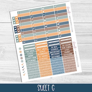 May include: A set of colourful planner stickers with various icons and text. The stickers are organised in rows and columns on a white background. The text on the stickers includes "This Week", "Next Week", "Goal", "Reminder", "To Order", "Schedule", "To Buy", "Chores", "Important Birthdays", "Incoming", "To Clean", "Top Three", "Etc", "Family", and "Outgoing".