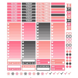 Printable Planner Stickers Erin Condren Planner Kit Vertical | Etsy