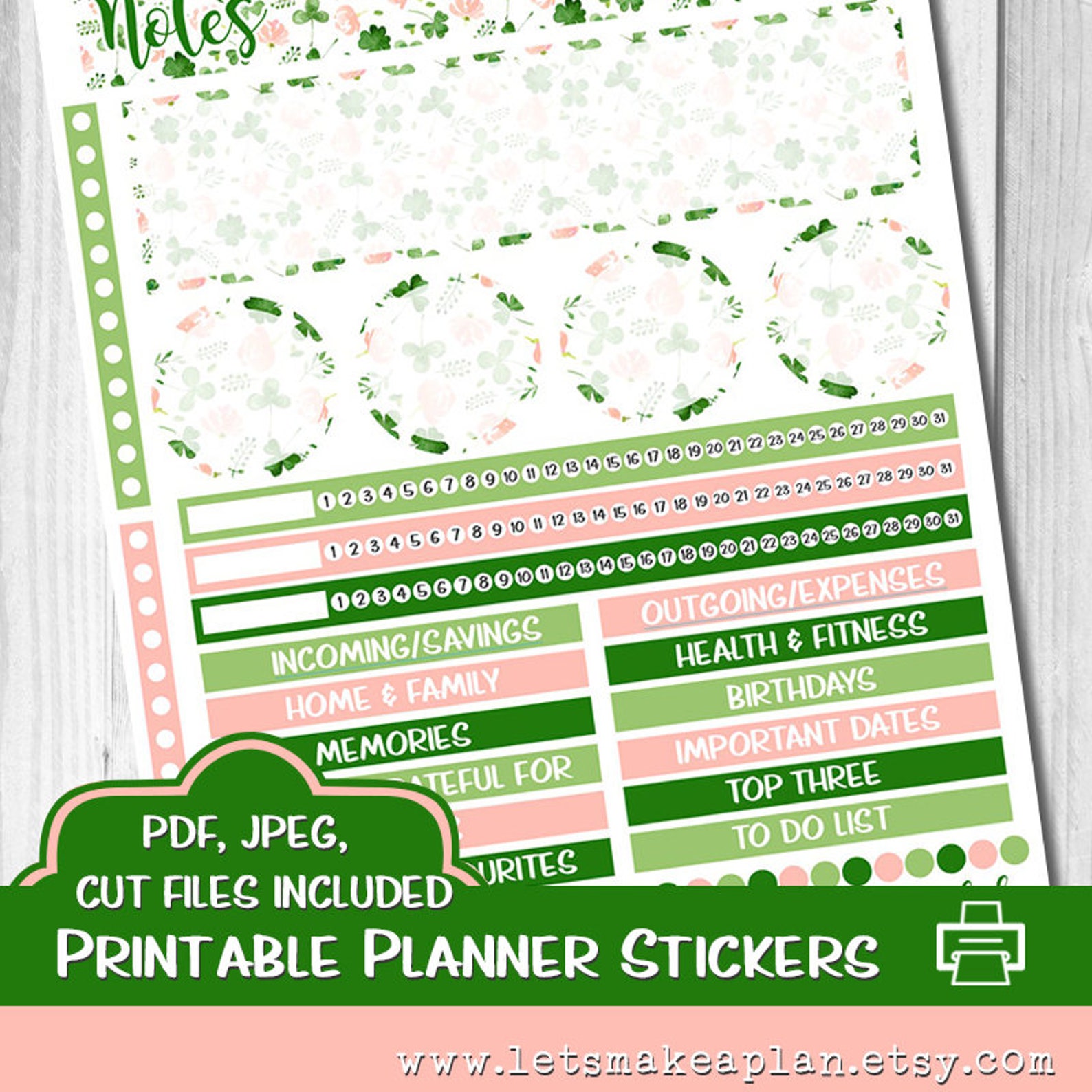 March Printable Notes Page, Erin Condren Notes, Printable Planner ...