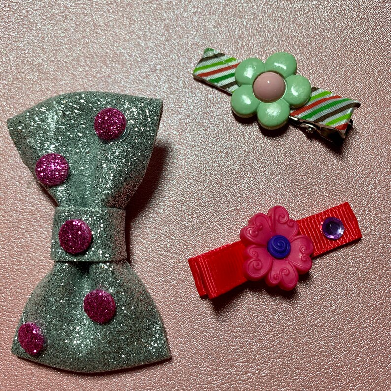 Adorable Trio Hair Clips Barrettes Baby Girl