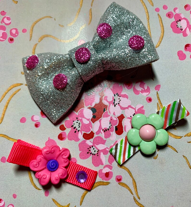 Adorable Trio Hair Clips Barrettes Baby Girl