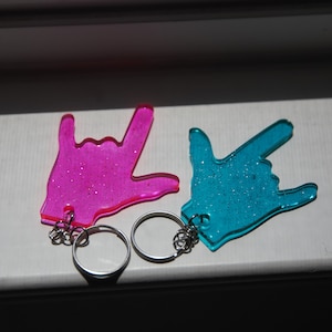 I Love You Sign Language Key Chain