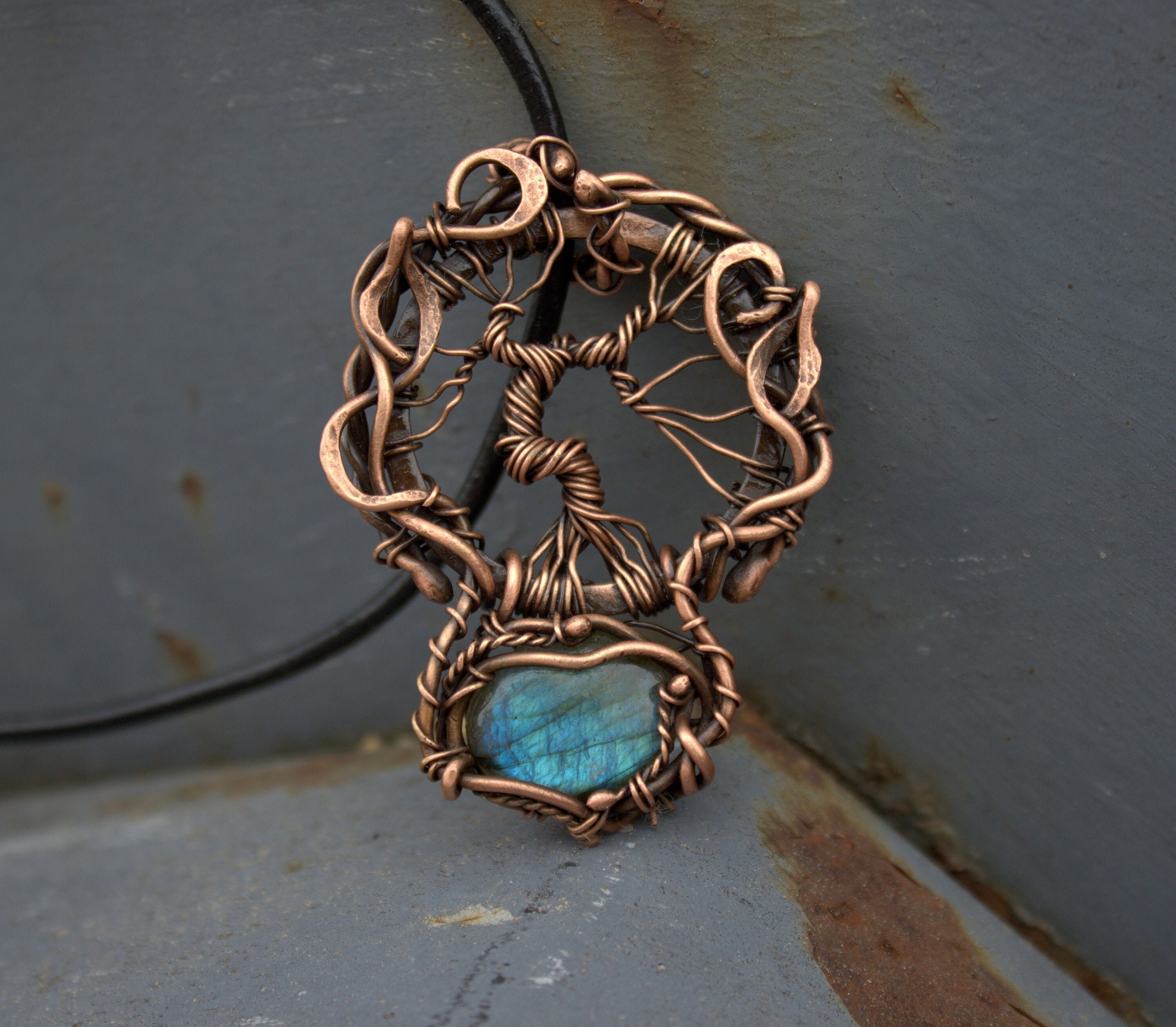 Copper Triquetra Necklace