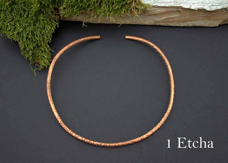 Choker Copper Choker Necklace Copper Jewelry Choker Collar Etsy