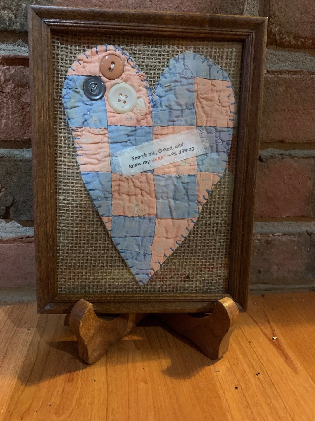 Framed Heart With Scripture - Etsy