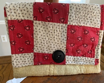 Vintage quilt clutch