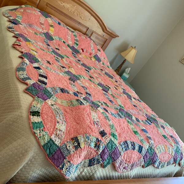Wedding Ring Quilt Etsy