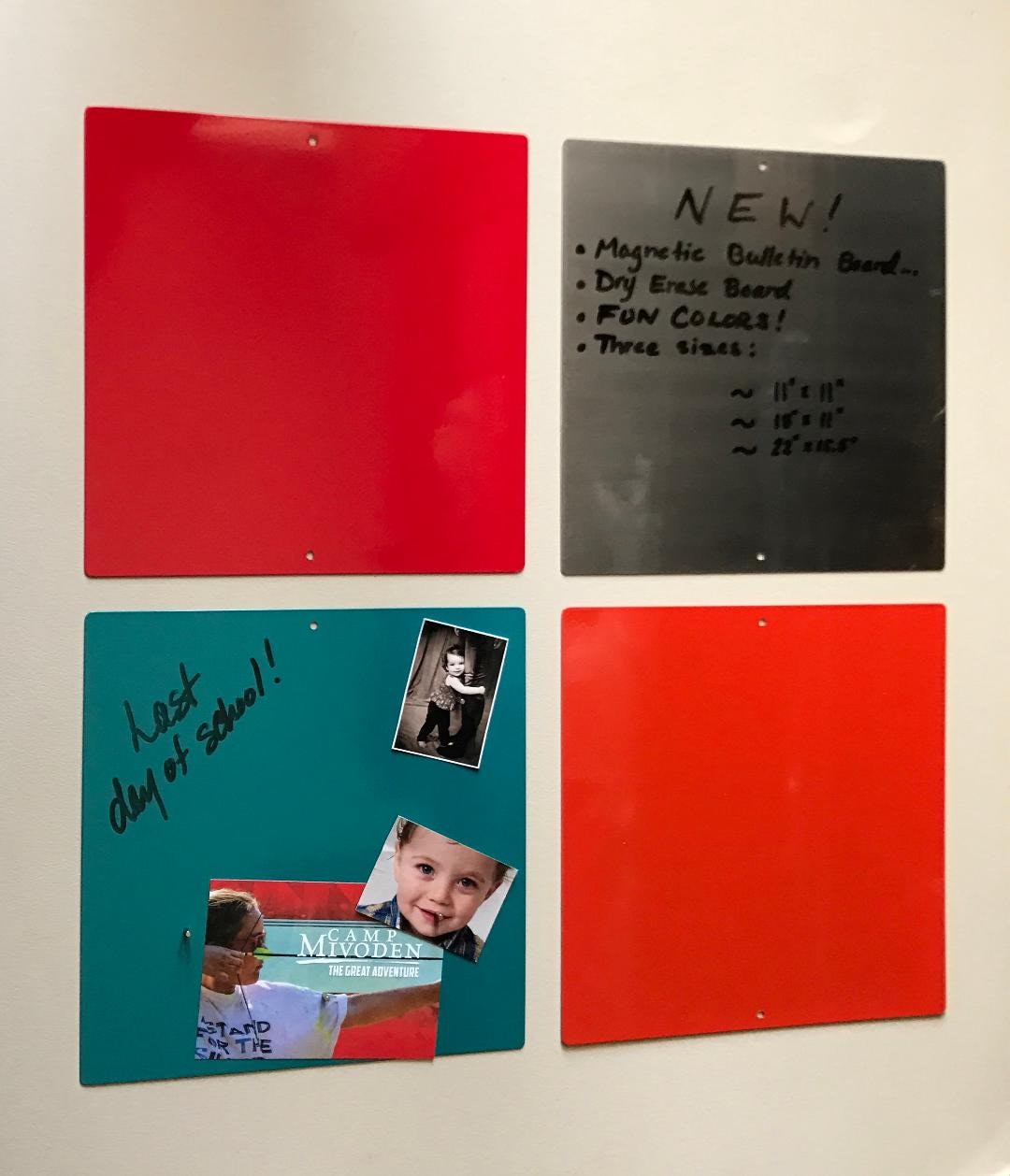 Mid Century Modern Dry Erase Board Bulletin Board Etsy