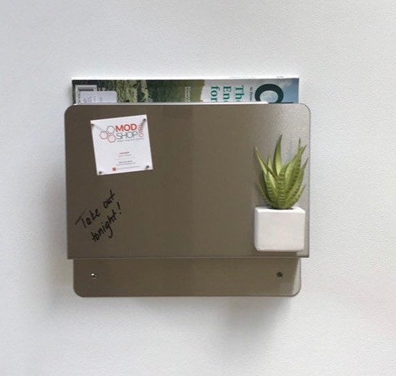 Mid Century Modern Magazine Rack Legal Hanging File Wall Mount