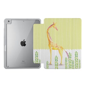 iPad Acrylic Case for, Pro 13&quot;, Pro 12.9&quot;, Air 13&quot;, Pro 11&quot;, Mini 6, 7,  Air 10.9&quot;, 9.7&quot;, 10.2&quot; with Pencil Holder ideal gift animal cute