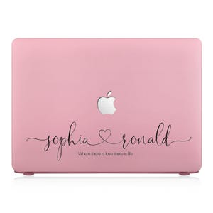 personalized rubberized matte coating hard hardshell case cover for apple MacBook pro 13 inch touch bar A1706 A1708 A1989 flamingo pink image 1