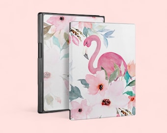Case for Remarkable 2 10.3" Paper pro 11.8" with Pen Holder, Supports Marker Plus, Wireless Charging, Custom Folio Smart Cover flamingo