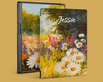 Case for Remarkable 2 10.3" Paper pro 11.8" with Pen Holder, Supports Marker Plus, Wireless Charging, Custom Folio Smart Cover flower daisy