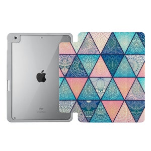 iPad Acrylic Case for, Pro 13&quot;, Pro 12.9&quot;, Air 13&quot;, Pro 11&quot;, Mini 6, 7,  Air 10.9&quot;, 9.7&quot;, 10.2&quot; with Pencil Holder ideal gift zen