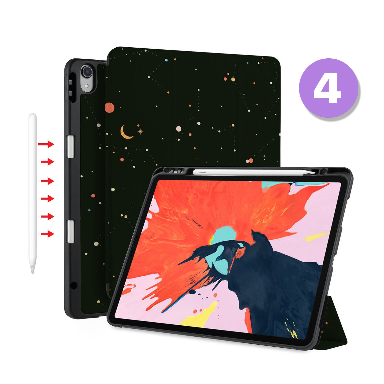 Markeret fast Kilde Ipad Magnetic Smart Case With Pencil Holder for Ipad 9.7 10.2 - Etsy