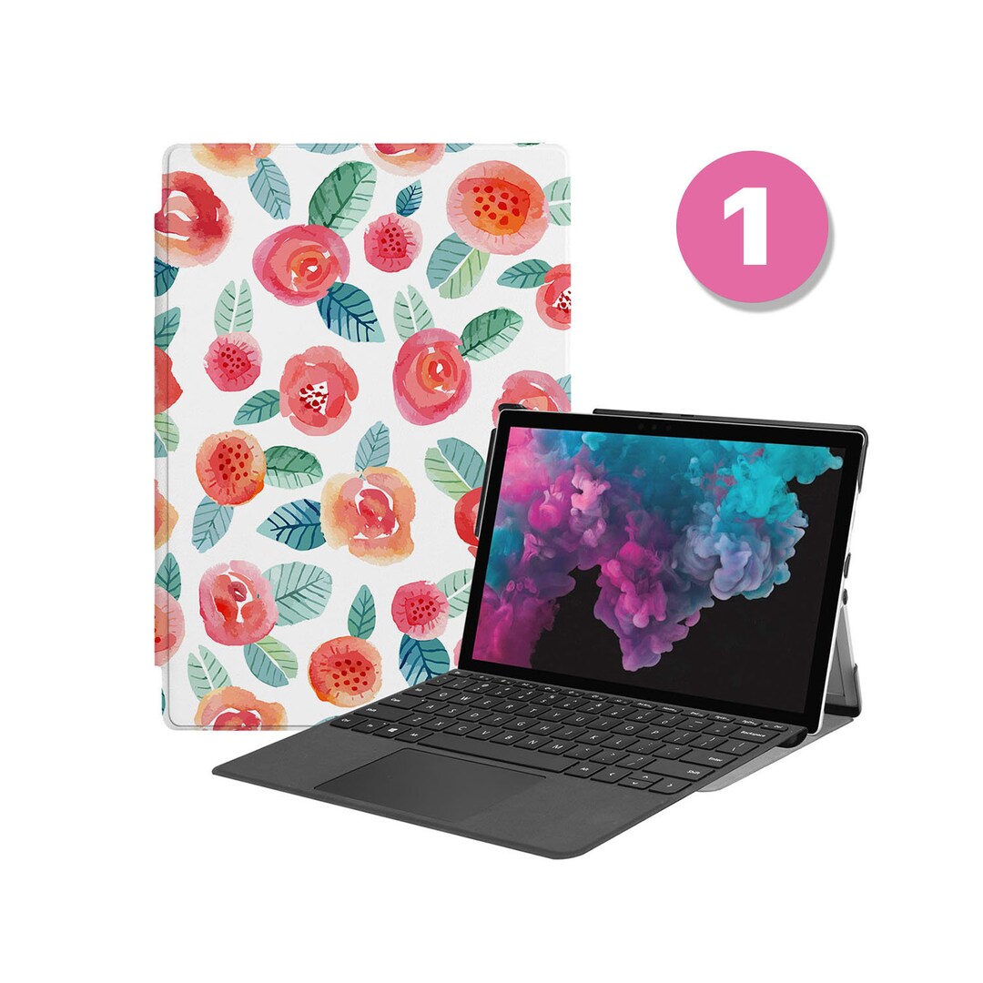 Vegan Leather Folio Case for Microsoft Surface Pro 12 11 10 9 8 7 6 5 4 ...