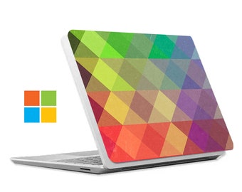 Microsoft Surface Laptop Case – Fits 13.8", 12.4", 13.5" & 15" Models with Metal Alcantara Keyboard, Personalizable, Rainbow