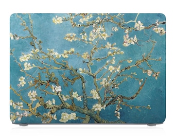 Case for MacBook Neo, Pro 14, Pro 16, MacBook Air 13, Air 15 - Supports M1 M2 M3 M4 chips, customizable design painting almond blossom