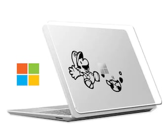 Microsoft Surface Laptop Hard Shell Case Cover für Surface Laptop Go 2 1 Laptop 3 4 5 mit Metall Alcantara Keyboard Super Mario