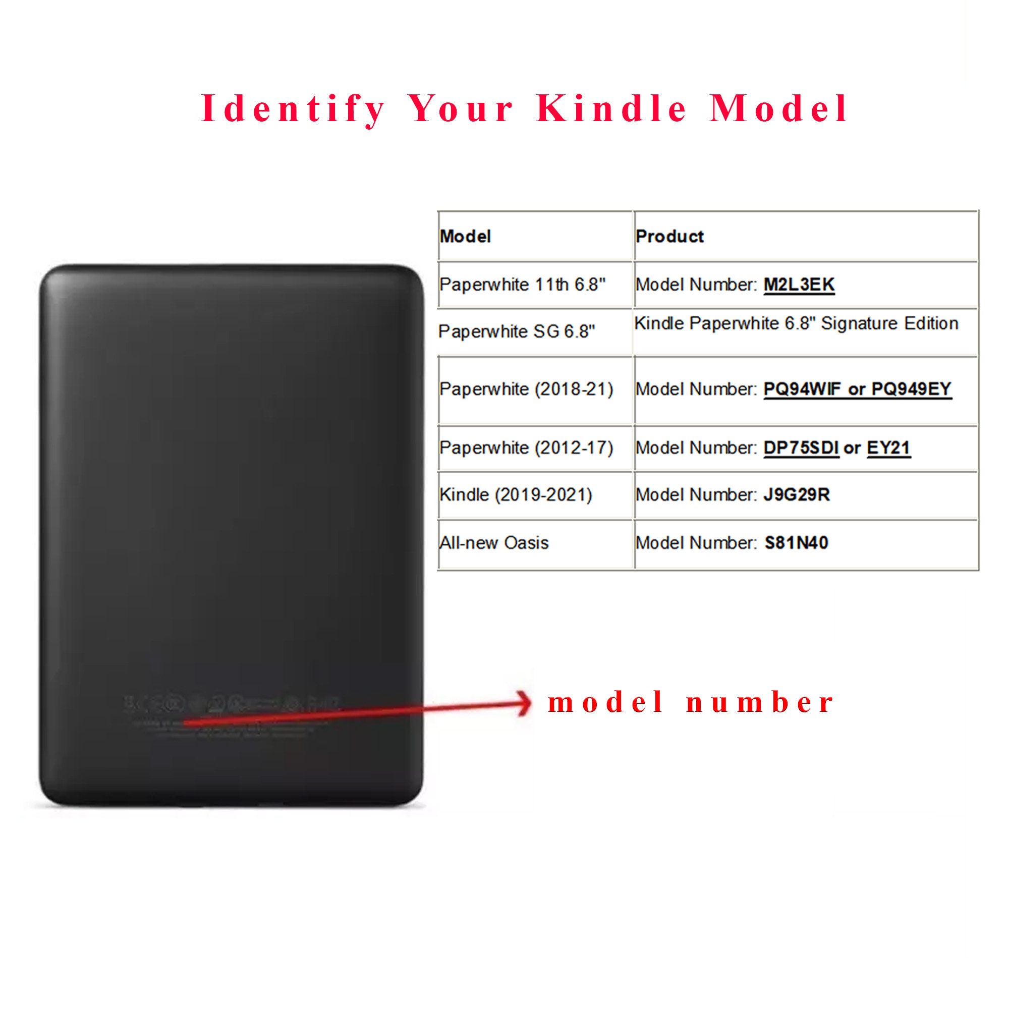Étui en tissu pour  Kindle Paperwhite | Compatible avec les appareils  11e génération (modèle 2021) | Noir