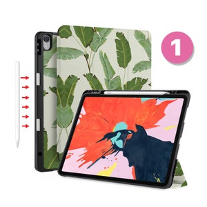 IPad Soft TPU Clear Back Smart Cover With Build-in Apple Pencil Holder for  iPad 9.7 10.2 Pro 11 Pro 12.9 Mini 5 4 10.9autumn Leaves 
