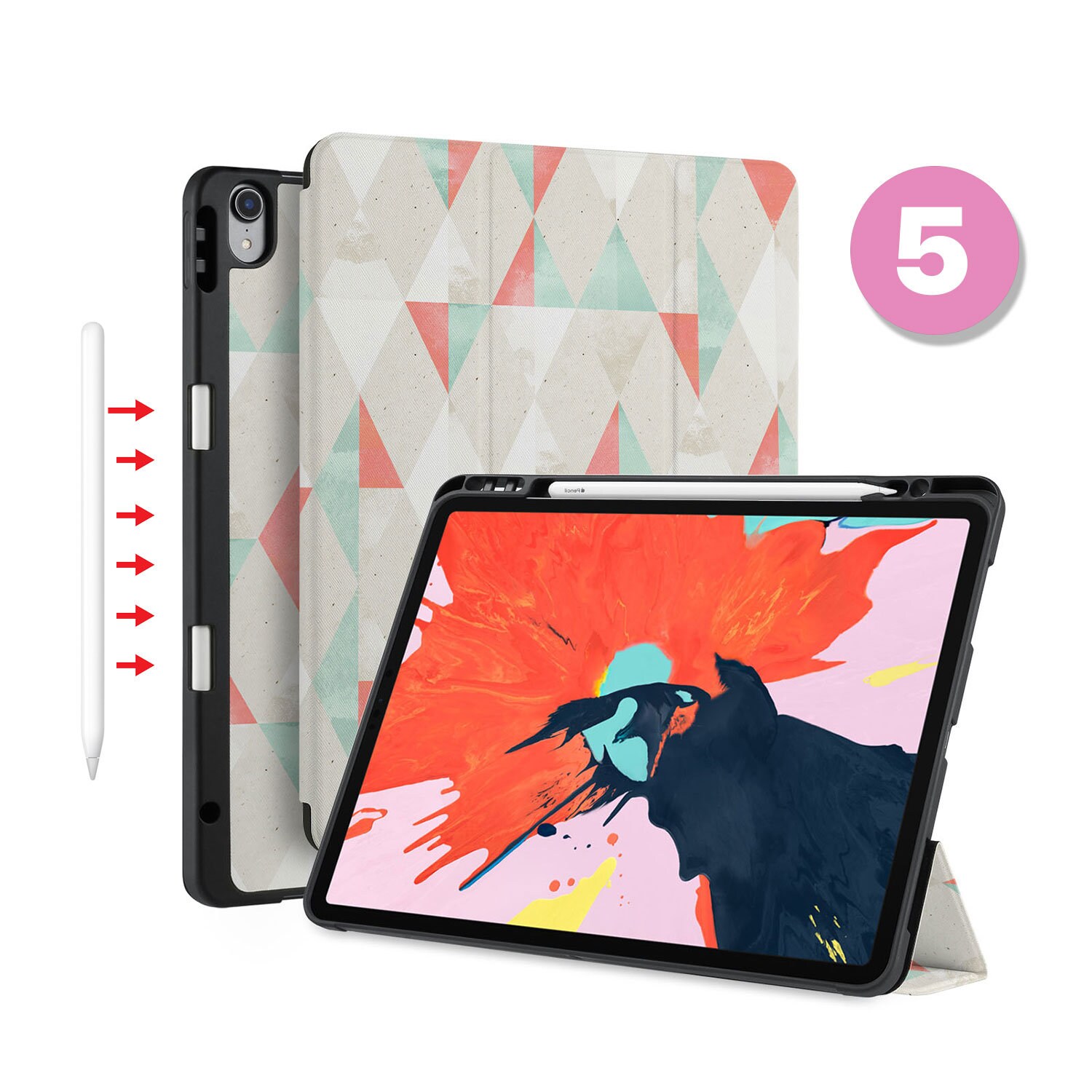 IPad Smart Case With Pencil Holder for 2025 iPad Pro 13 Air