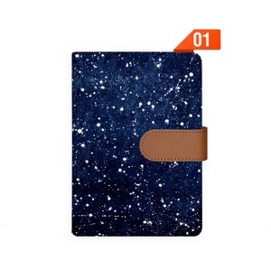 planificateur A6 cuir organisateur organisateur rechargeable planificateur carnet Agenda couverture personnalisé Agenda galaxie univers
