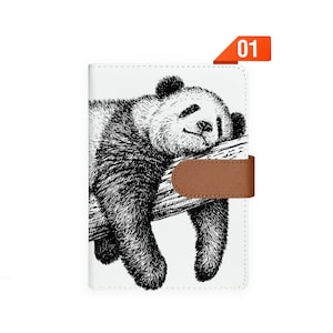 A6 bague planificateur en cuir organisateur organisateur rechargeable planificateur carnet Agenda couverture personnalisé Agenda mignon animal