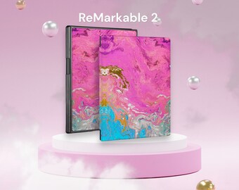 ReMarkable 2 case Paper Tablet mit eingebautem Stifthalter für Marker Plus personalisiertes 10.3" Folio Smart Cover pink lila