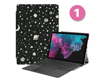 Vegan Leather Folio Case for Microsoft Surface Pro 12 11 10 9 8 7 6 5 4, Surface Go – Copilot+ ReadySpace