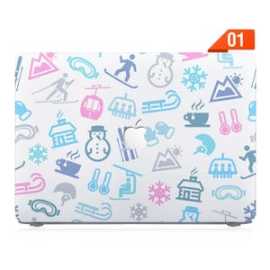 Case for MacBook 2025 Air 13 Pro 13, Pro 14, Pro 16, MacBook Air 13, Air 15 - Supports M1 M2 M3 M4 chips, customizable design winter