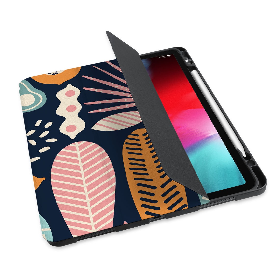 Ipad Smart Case With Pencil Holder for Ipad 9.7 10.2 Etsy