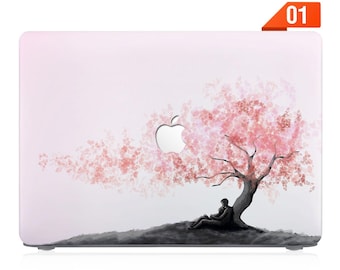 Custodia per MacBook Neo, Pro 14, Pro 16, MacBook Air 13, Air 15 - Compatibile con chip M1, M2, M3, M4, design personalizzabile con motivo a fiori di ciliegio.