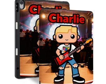 Custom iPad Case with Pencil Holder - Personalized Cute Oversized Head Collectible from Your Photo - Fits Pro, Air, A16 10th Gen, Mini