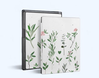 Case for Remarkable 2 10.3" Paper pro 11.8" with Pen Holder, Supports Marker Plus, Wireless Charging, Custom Folio Smart Cover flower leaves