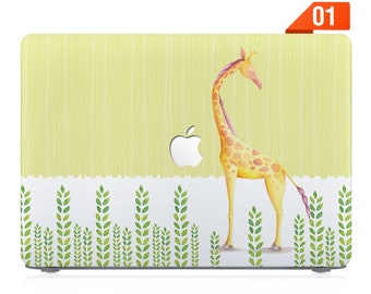 macbook case rubberized front and bottom hard cover for apple pro 14 macbook air 13 15 M2 pro 13 14 15 16 M1 M2 M3 cute animal