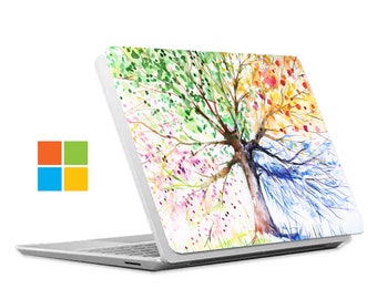 Microsoft Surface Laptop Case – Fits 13.8", 12.4", 13.5" & 15" Models with Metal Alcantara Keyboard, Personalizable, Cherry Tree