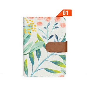 personalized planner leather organizer organiser refillable planner notebook agenda cover personalized diary pink flower
