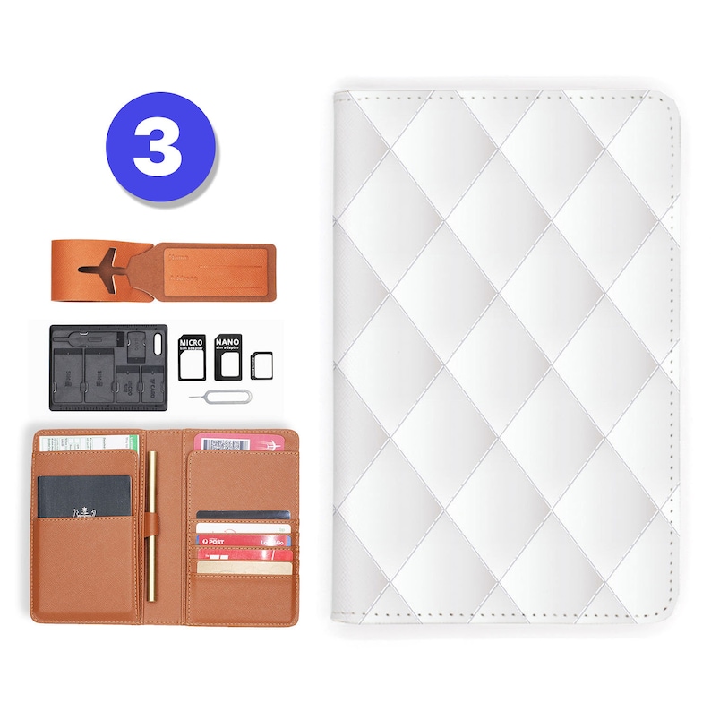 passport cover personalized passport cover RFID blocking classic leather travel wallet luxury