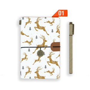 leather journal personalised refillable notebook diary genuine leather cover christmas