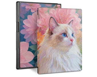 Case for reMarkable 2 (10.3”), Paper Pro 11.8”, Paper Pro Move 7.3” with Built-in Pen Holder | Hardback Book-Style Cover Cat Kitty
