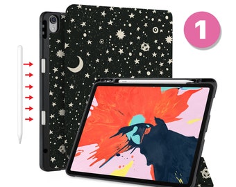 iPad  Magnetic Smart Case with Pencil Holder for iPad 9.7 10.2 10.9 iPad Air 5th 10.9  Pro 11"  Pro 12.9 Pro M1 M2 Auto Sleep/Wake Space