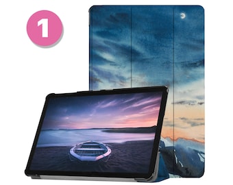 Läderfodral till Samsung Tab S10+/Ultra, S9/FE/Plus/Ultra, S8/S8+, S7, S6, A9/A8/A7 Lite, S7 FE, Fler modeller, liggande