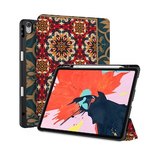 iPad Smart Case with Pencil Holder for 2025 iPad Pro 13 Air 13 M4 12.9 Pro M1 M2 Air 11 10.9 Pro 11&quot; 9.7 10.2 Auto Sleep/Wake Colour pattern
